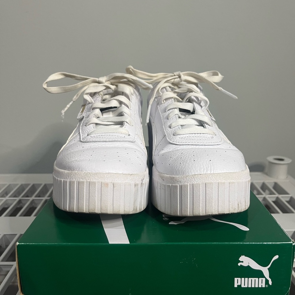 Puma Classic White Platform Sneakers